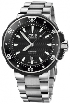 Buy this new Oris ProDiver Date 49mm 01 733 7682 7154-07 8 26 75PEB mens watch for the discount price of £2,890.00. UK Retailer.